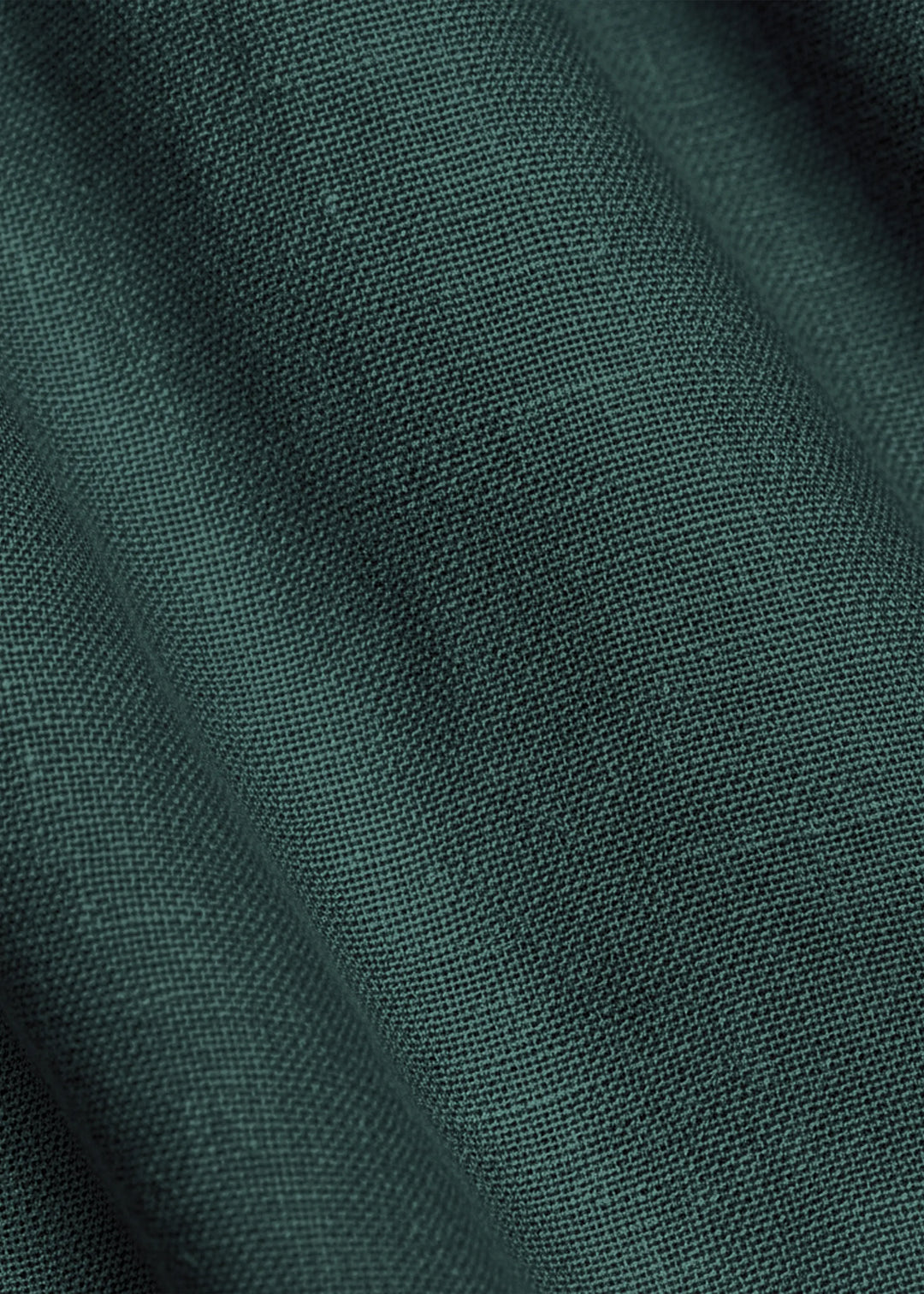 Noel T Shirt - Pure Linen Pullover T shirt - Dark Pine Green