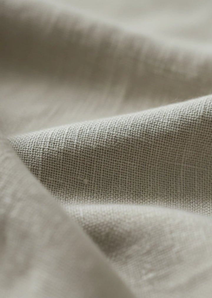 Amelia - Pure Linen Full Sleeve Shirt With Pleated Yoke - Ecru