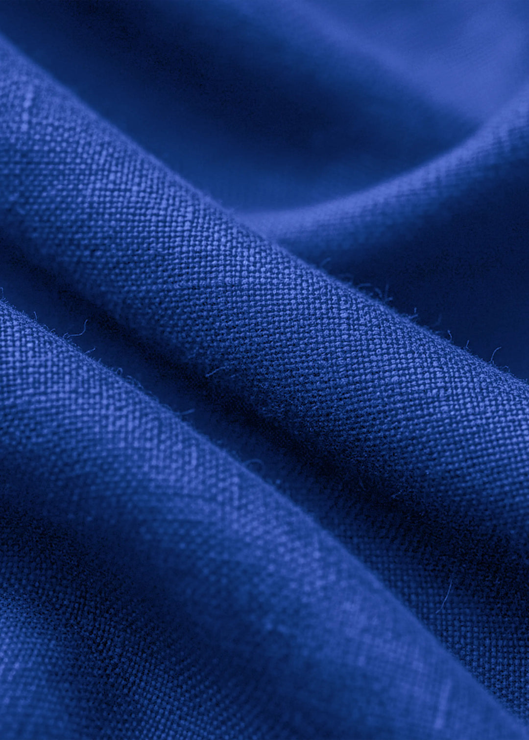 Kenshi Short Kurta Set - Pure Linen Kurta Set with Roy Pants - Egyptian Blue & White