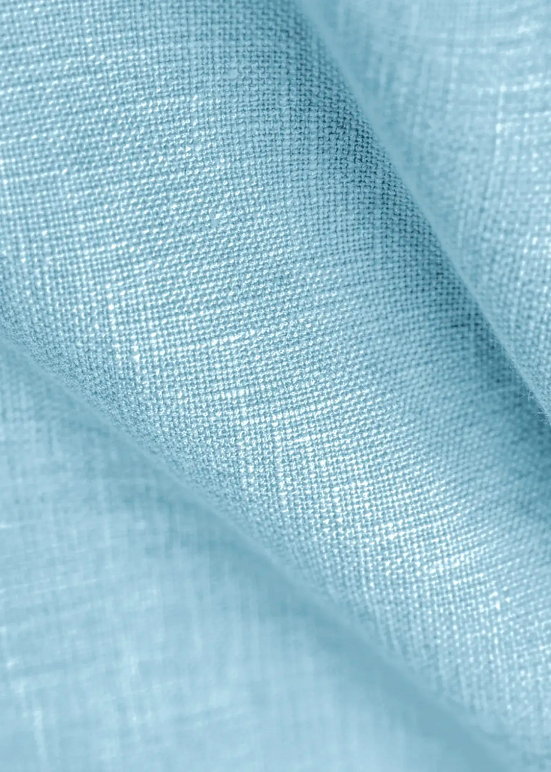 Simon - Pure Linen Stitch Detail Short Sleeve T-Shirt - Alaskan Blue