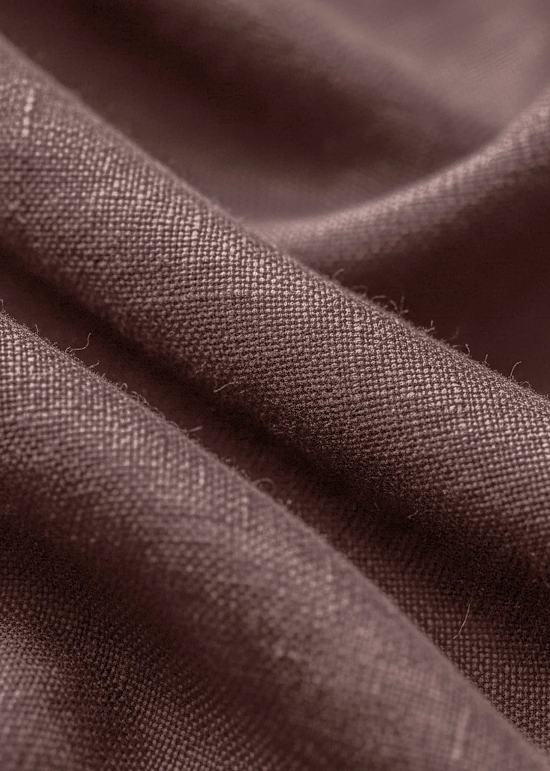 Scott - Pure Linen Back Elasticated Pants - Muted Brown