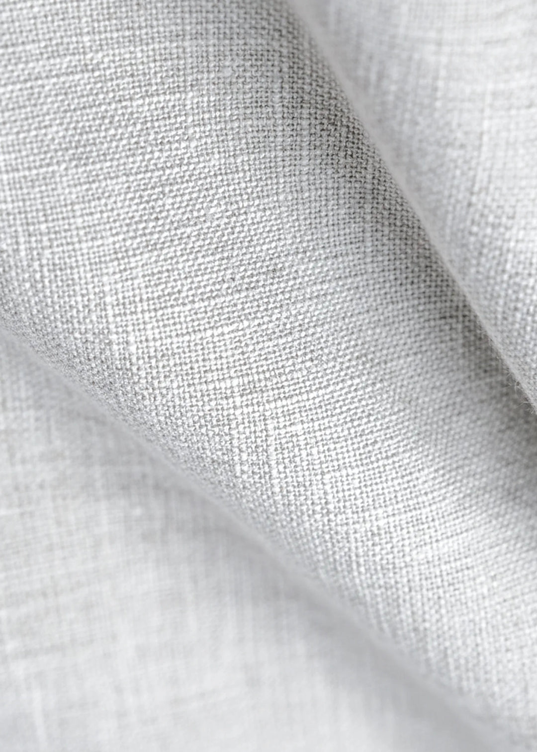 Samir - Pure Linen Full Sleeve Short Kurta Shirt with Cuff - White