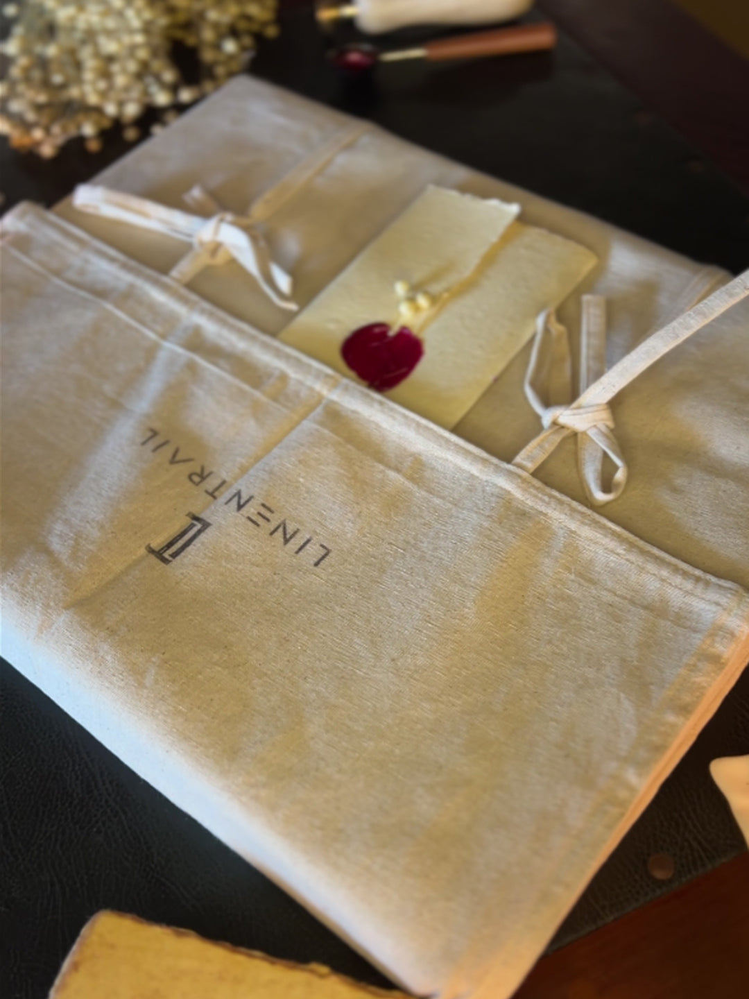 Gift Box, Cloth Bag & Wax Sealed Note
