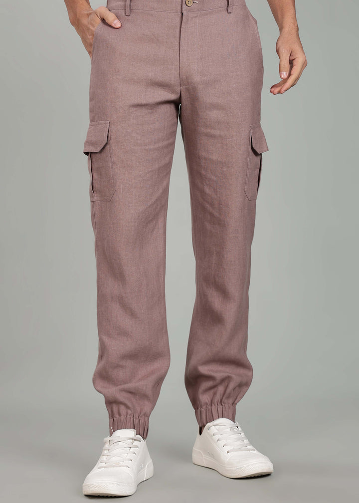 Finn - Linen Joggers - Muted Brown