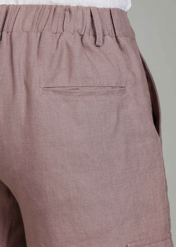 Finn - Linen Joggers - Muted Brown