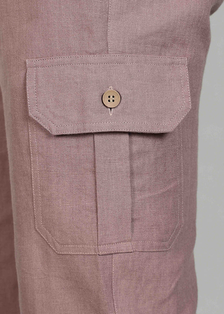 Finn - Linen Joggers - Muted Brown