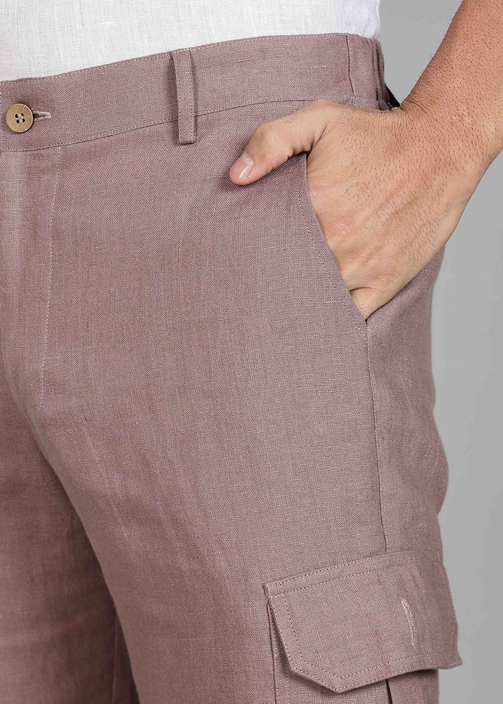 Finn - Linen Joggers - Muted Brown