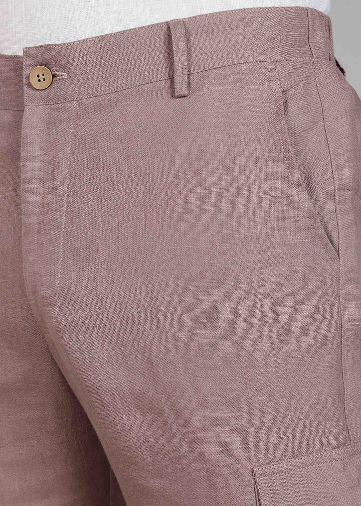 Finn - Linen Joggers - Muted Brown