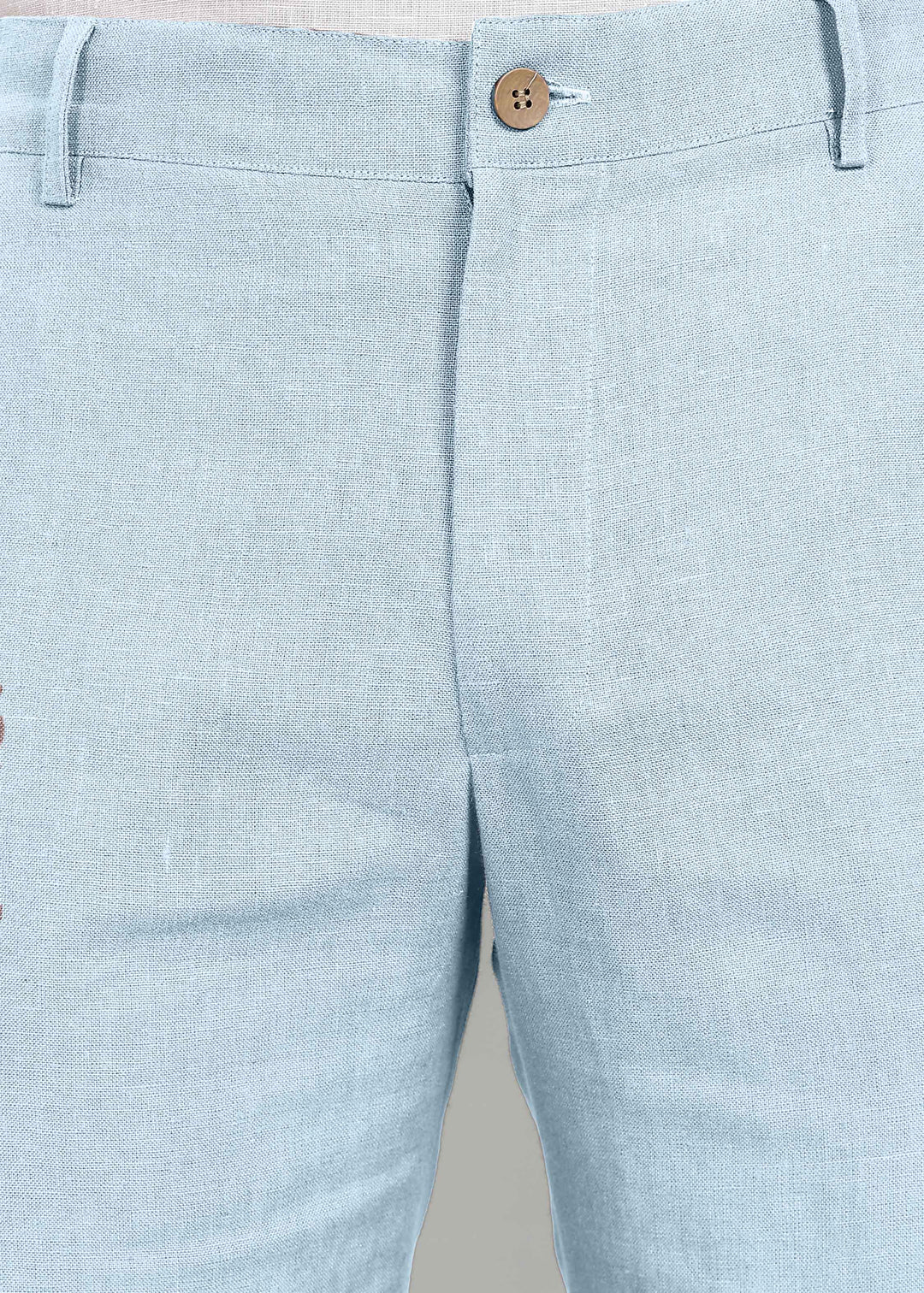 Finn - Linen Joggers - Pastel Blue