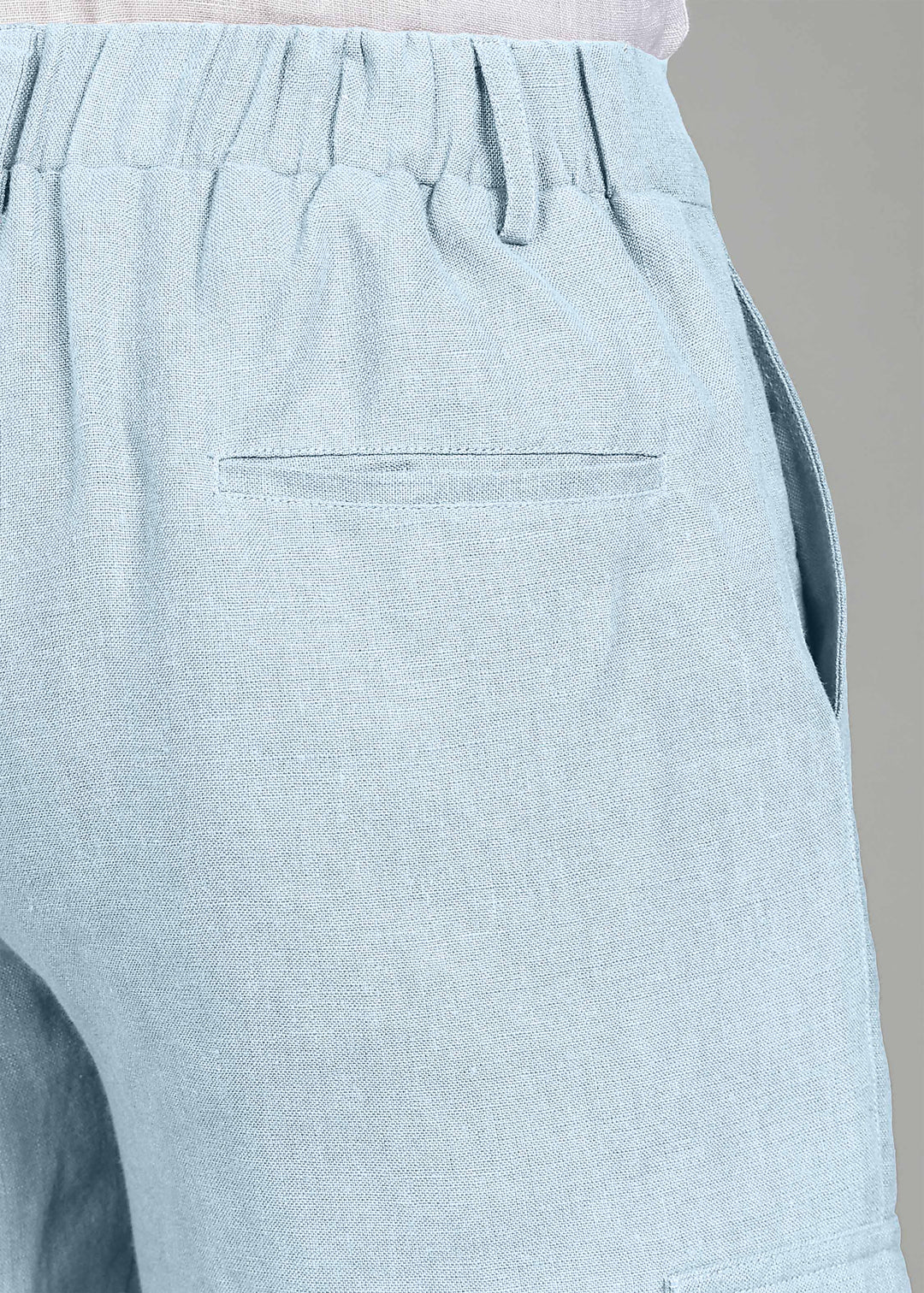 Finn - Linen Joggers - Pastel Blue