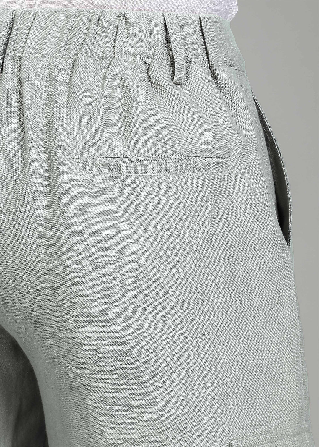 Finn - Linen Joggers - Slow Green