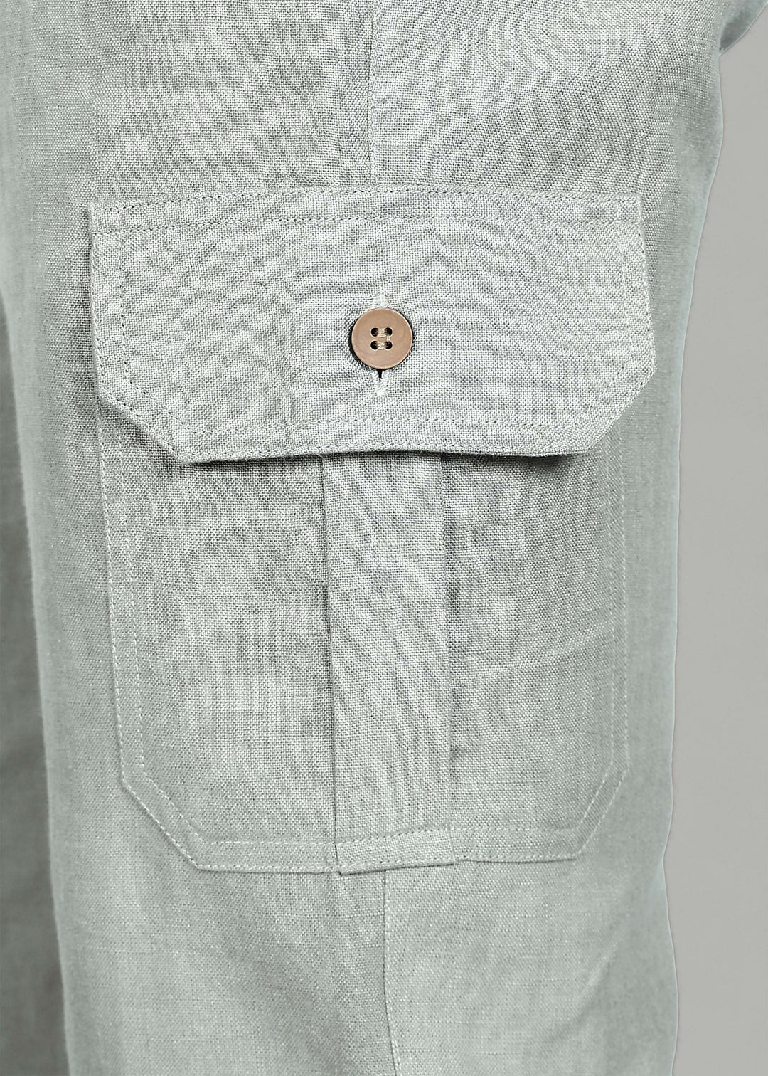 Finn - Linen Joggers - Slow Green