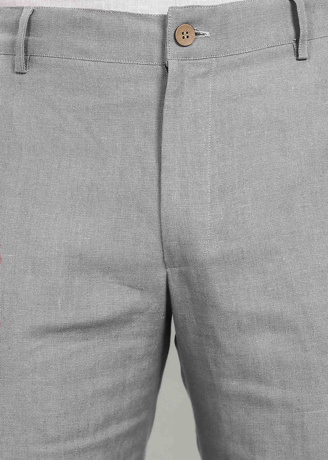 Finn - Linen Joggers - Steel Grey