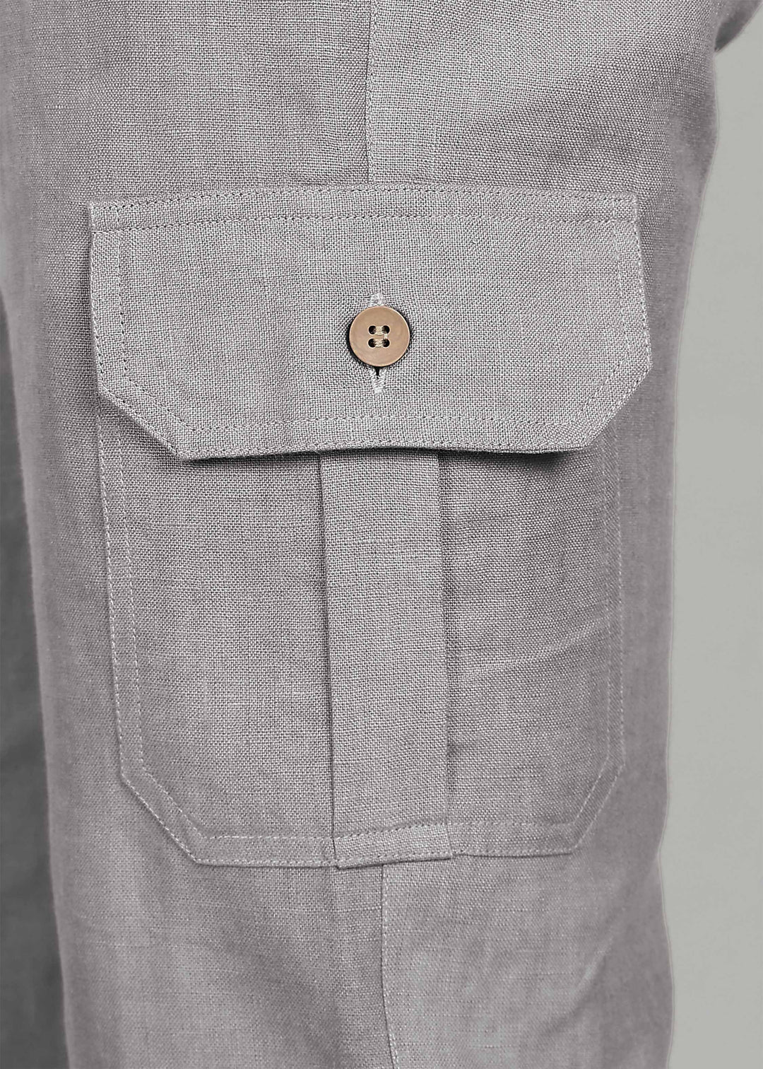 Finn - Linen Joggers - Steel Grey