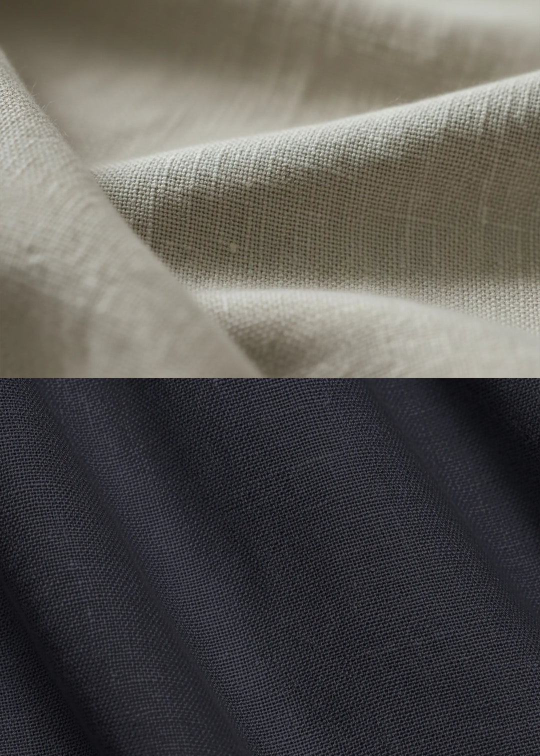 Flux - Pure Linen Reversible Jacket - Ecru and Regal Blue