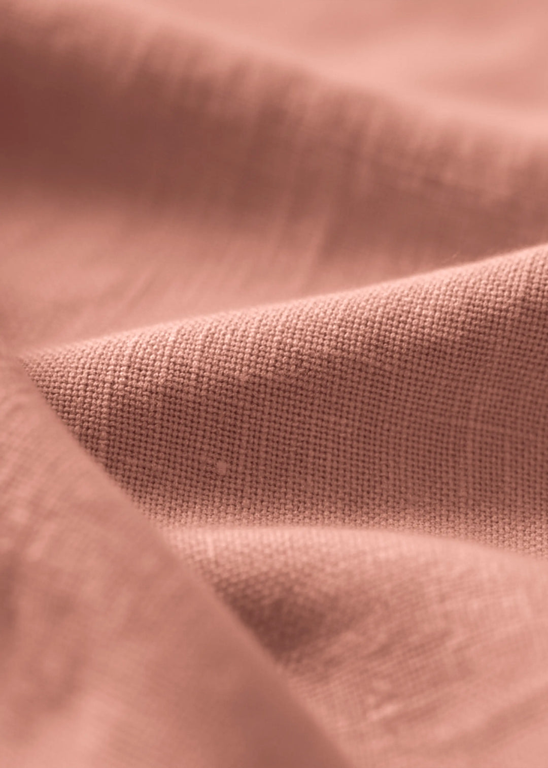 Trevor - Pure Linen Mandarin Collar Half Sleeve Shirt - Fondue Pink