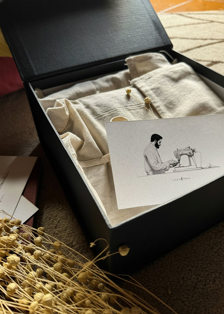 Premium Black Gift Box with Cloth Bag