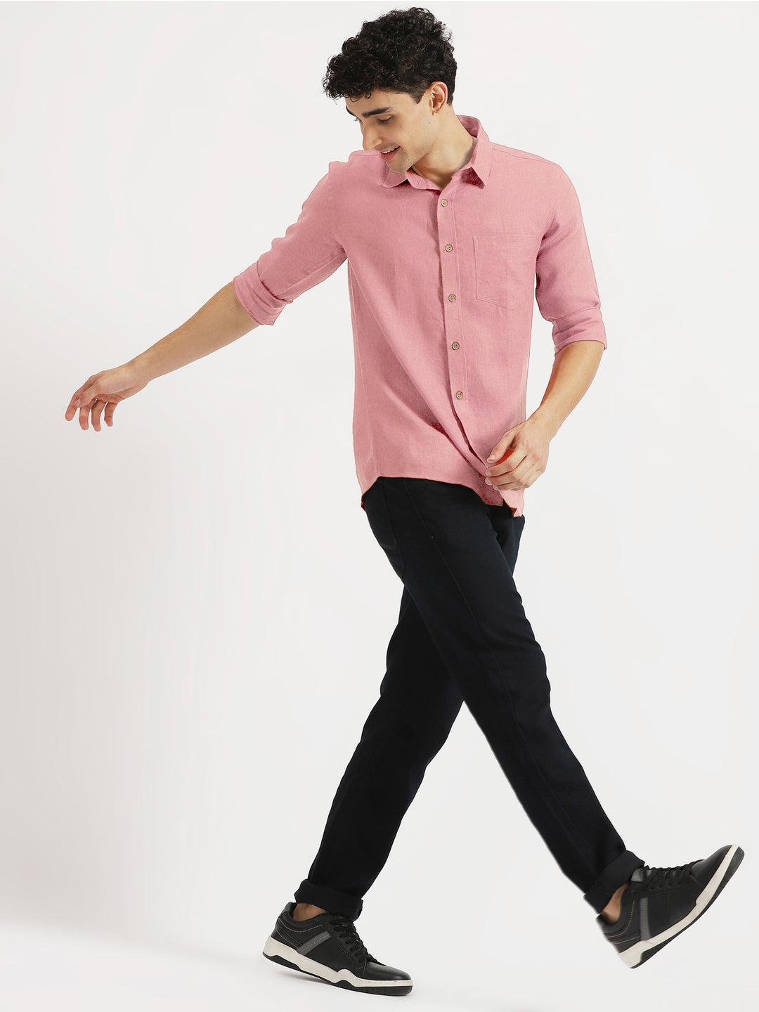 salmon pink dress shirt Salmon Men's Dress Shirt