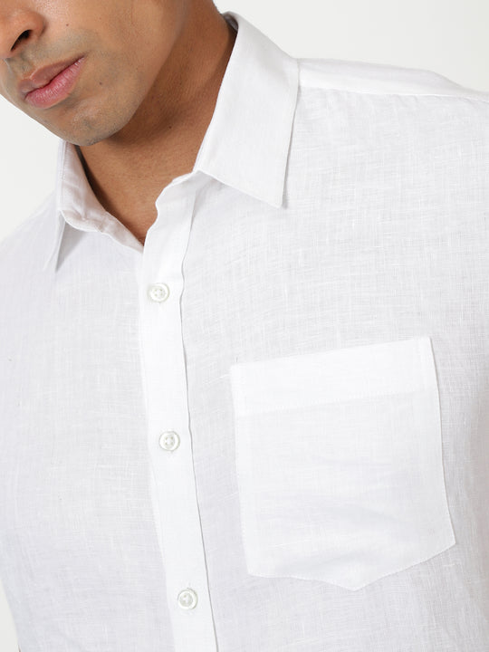 Linen Short Sleeve Shirts | Half Sleeve Linen Shirts – Linen Trail