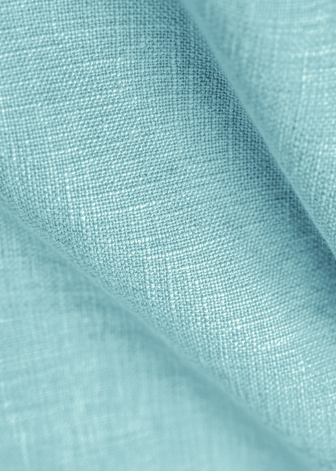 Winston - Pure Linen Button Down Full Sleeve Shirt with Concealed Placket - Ice Blue