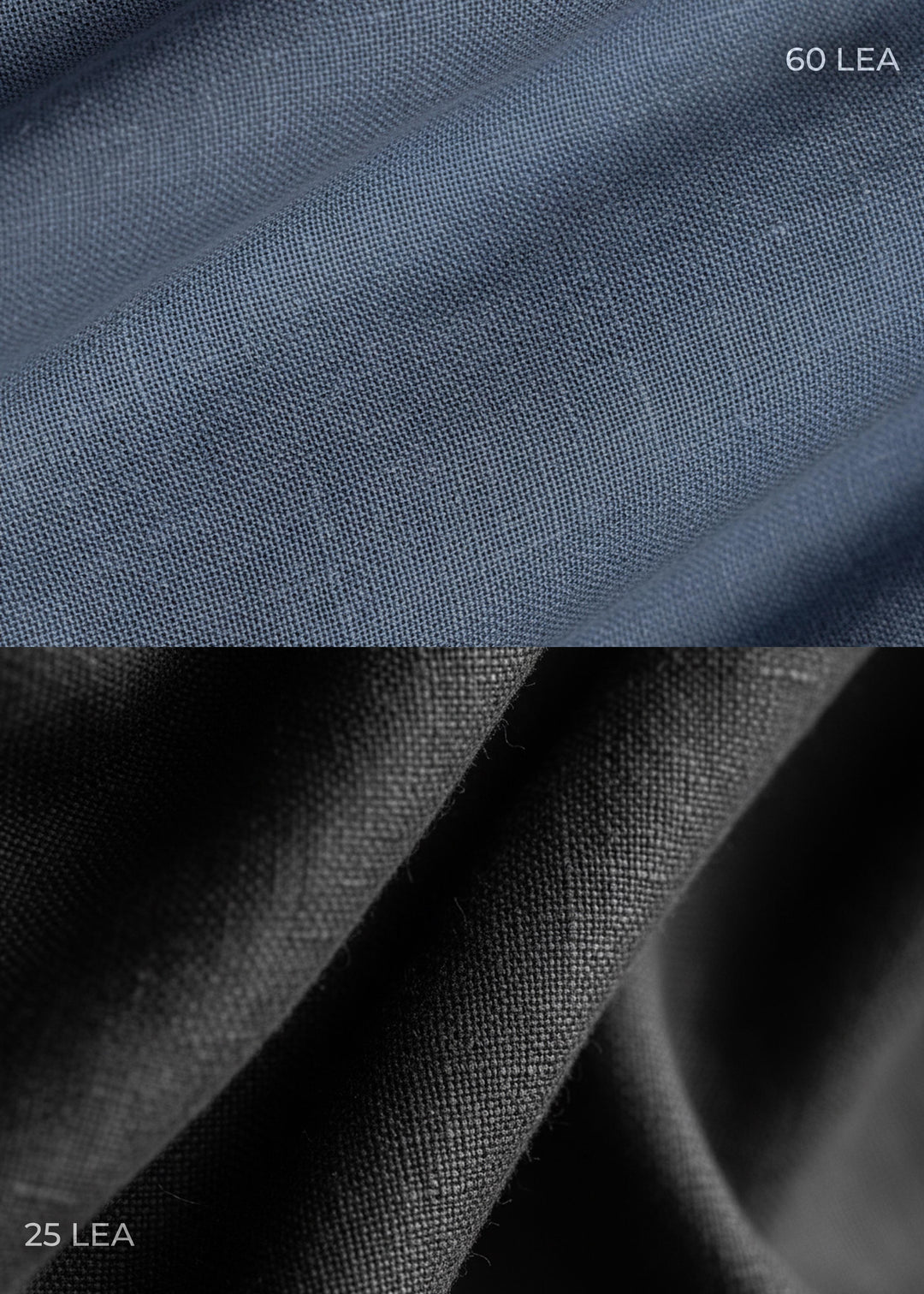 Executive Grey Linen Set - Trevor Half Sleeve Shirt Blue Grey and Ian Trousers Black