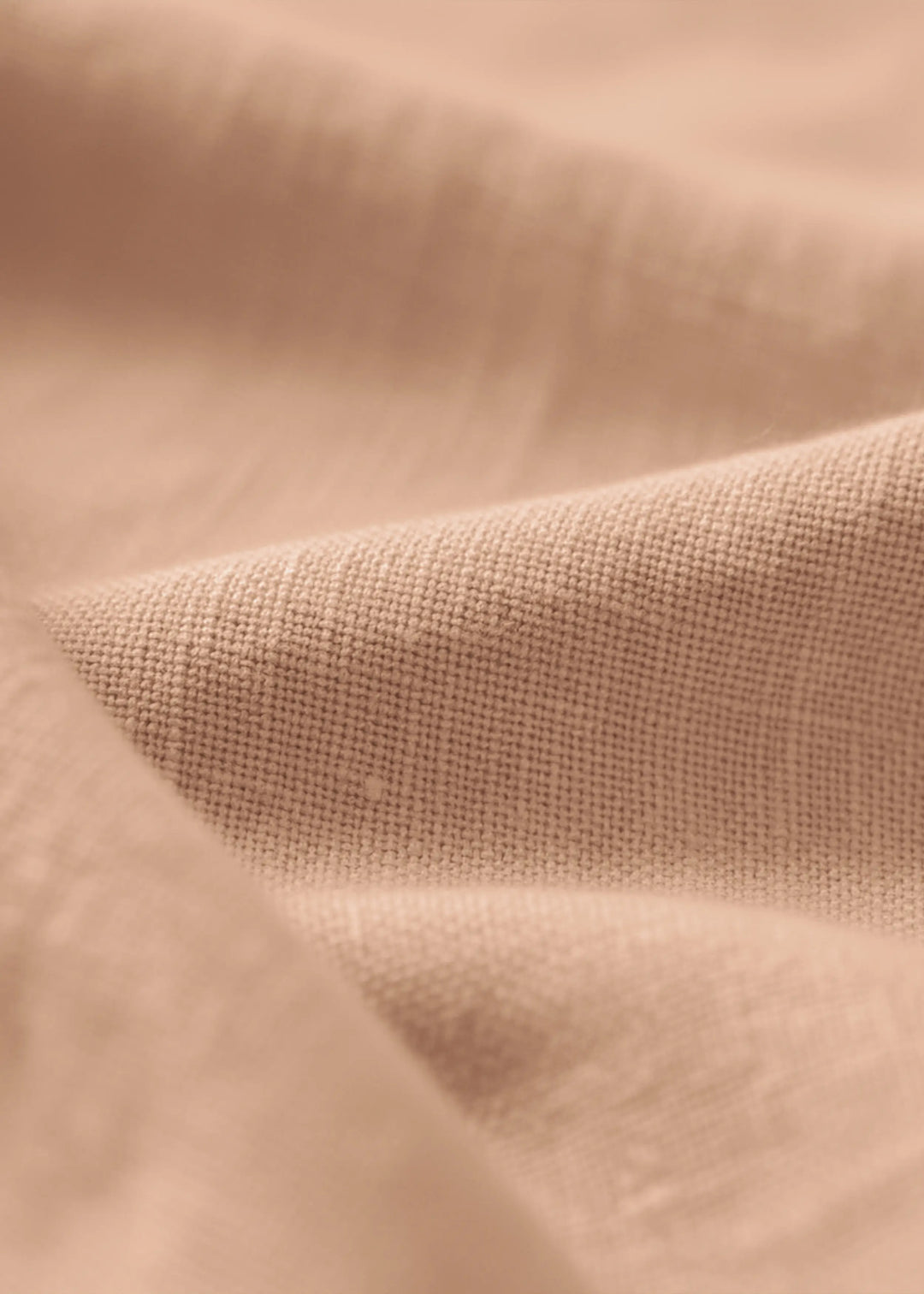 Ted - Pure Linen Short Sleeve Shirt - Light Cinnamon