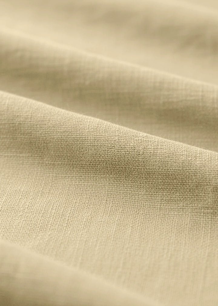 Linen T-Shirt & Harem Pants Co-Ord Set | Light Yellow