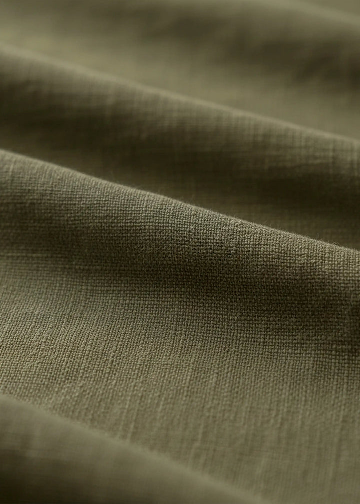 Emma - Regular Collar Shacket - Military Green