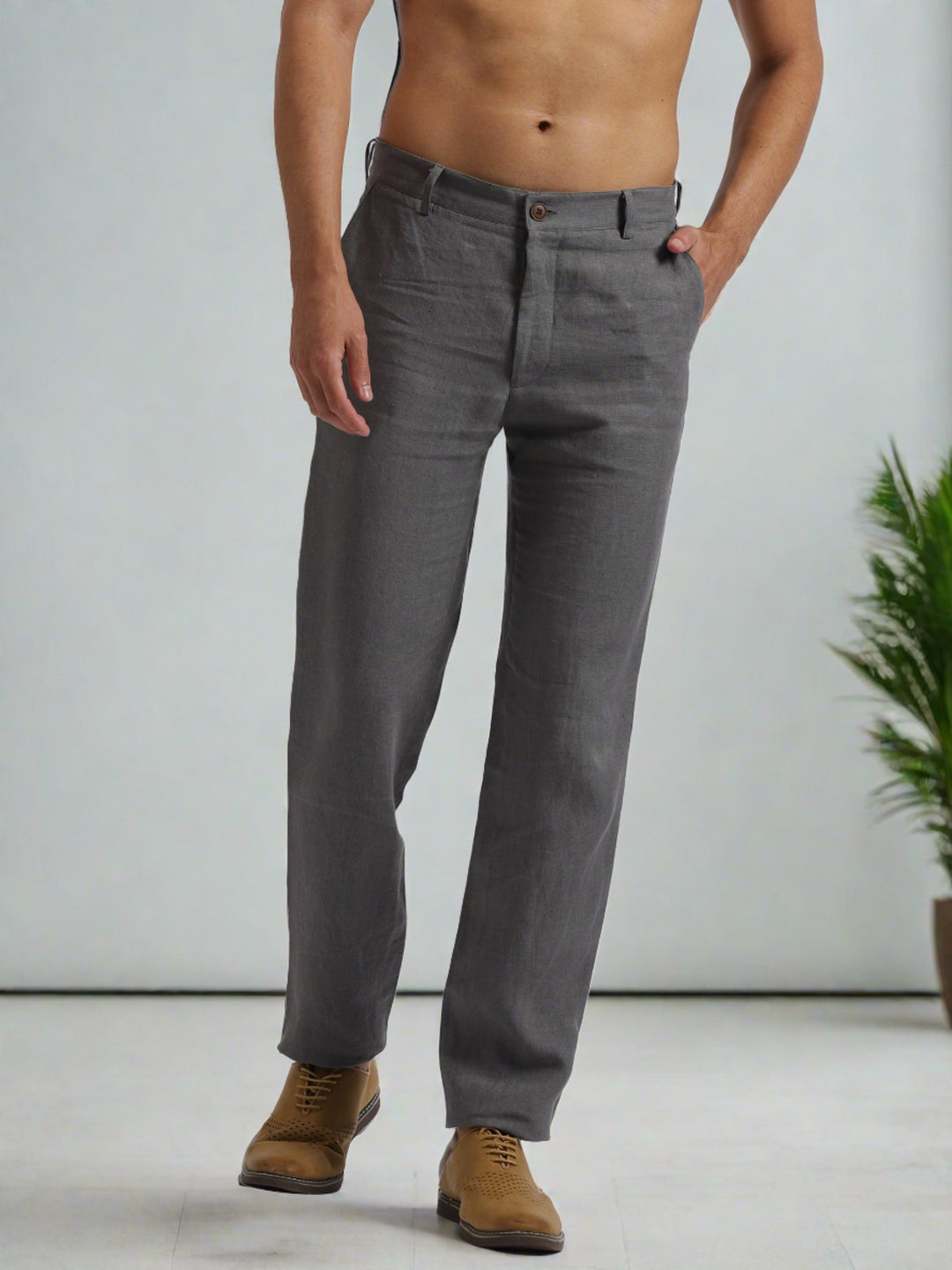 Casual Linen Trousers  Linen trousers for men – Linen Trail