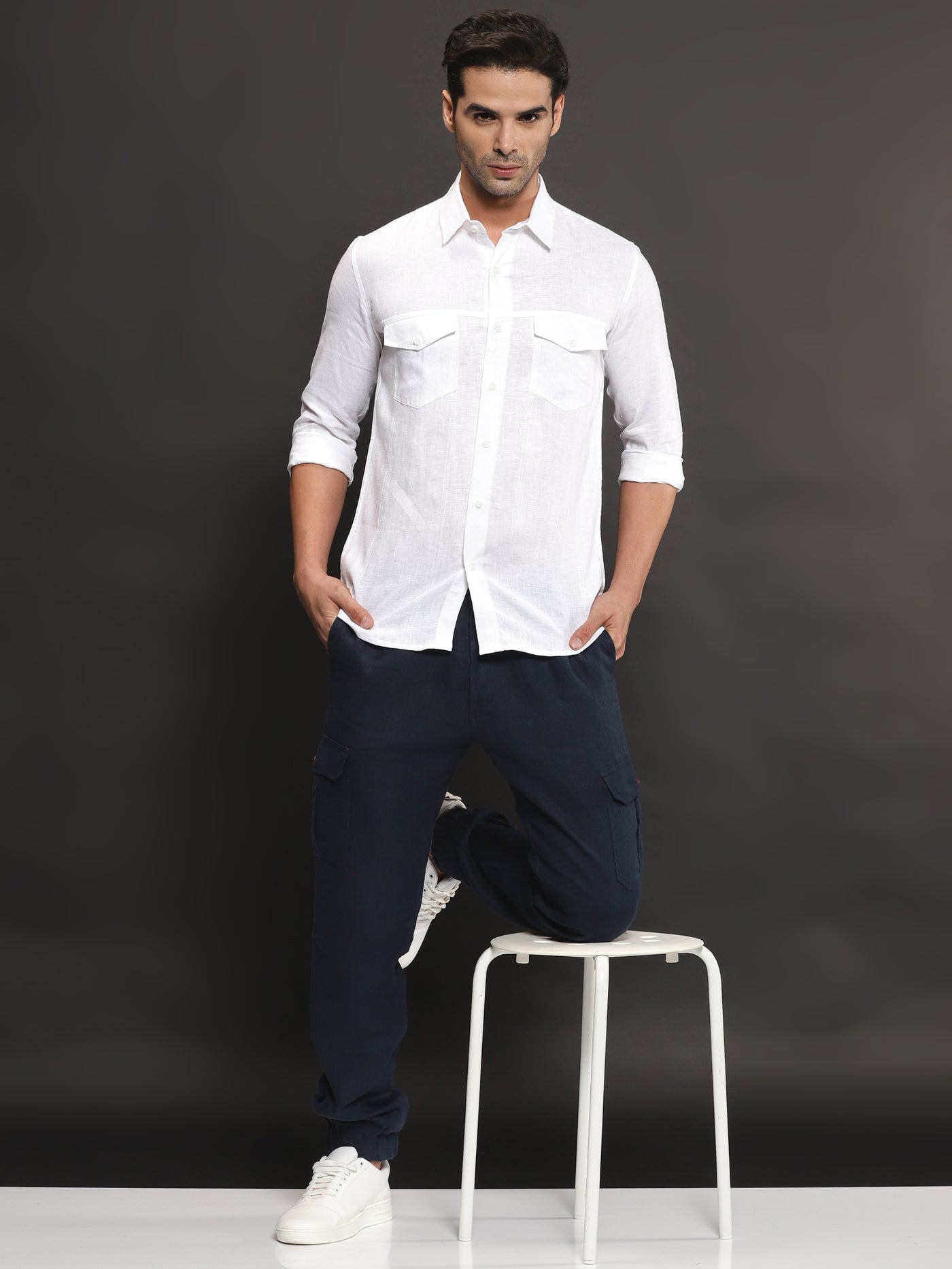 Armani Exchange longsleeve Linen Shirt  Farfetch