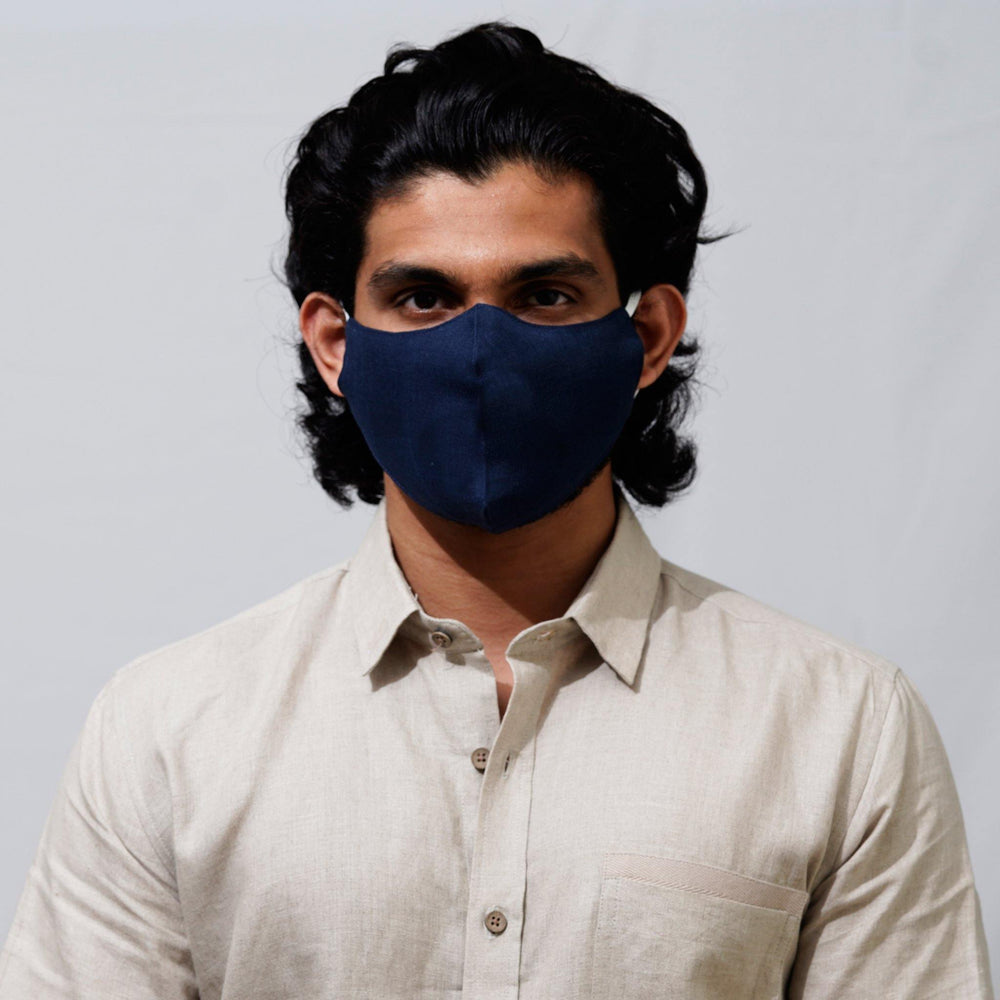 Unisex 100% Pure Linen Masks - Pack of 3 & 5