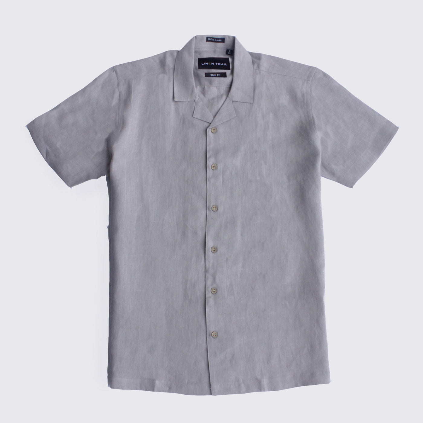Pure Linen Grey Shirt For Men
