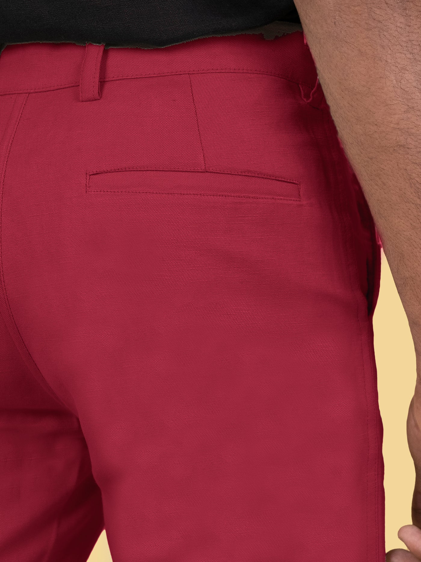 Dan - Linen Shorts - Red
